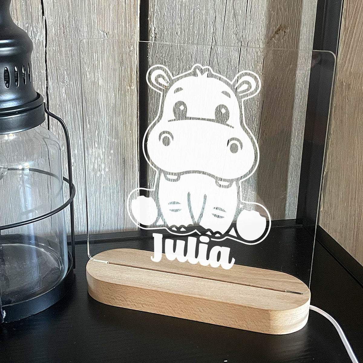 Hippopotame - Lampe décorative