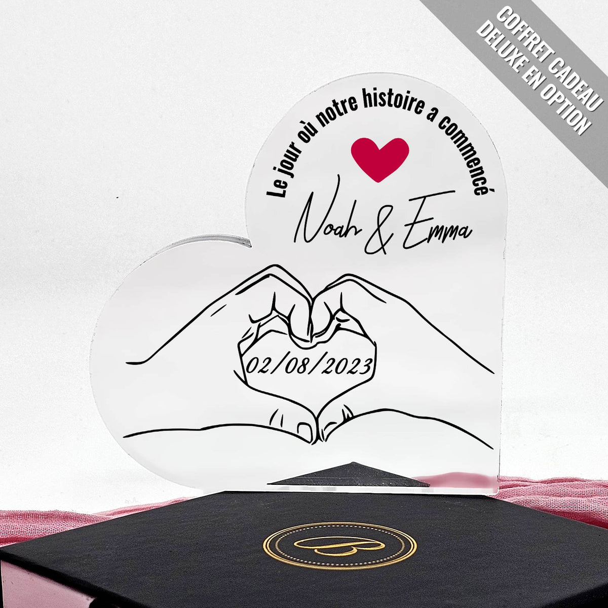 Mains Formant Un Cœur - Cœur En Plexiglas