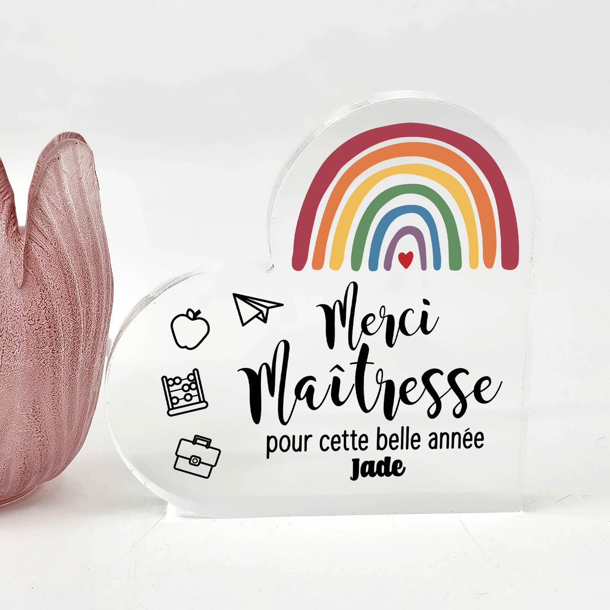 Merci maîtresse - Cœur En Plexiglas