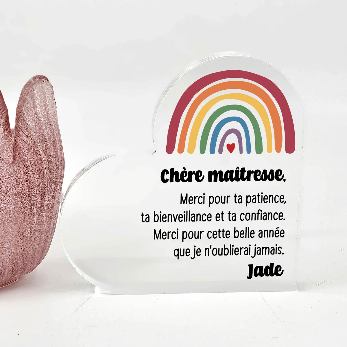 Merci pour cette belle année - Cœur En Plexiglas