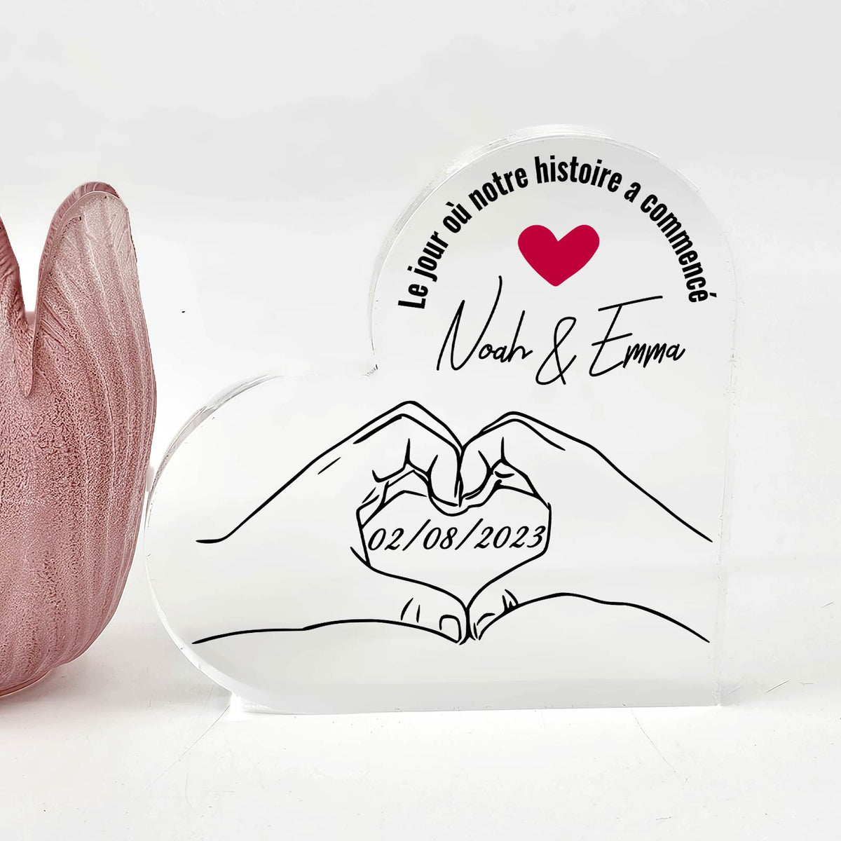 Mains Formant Un Cœur - Cœur En Plexiglas