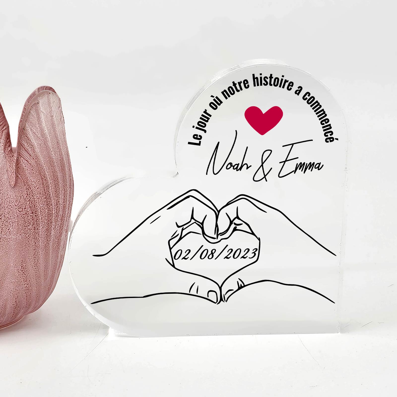 Mains Formant Un Cœur - Cœur En Plexiglas