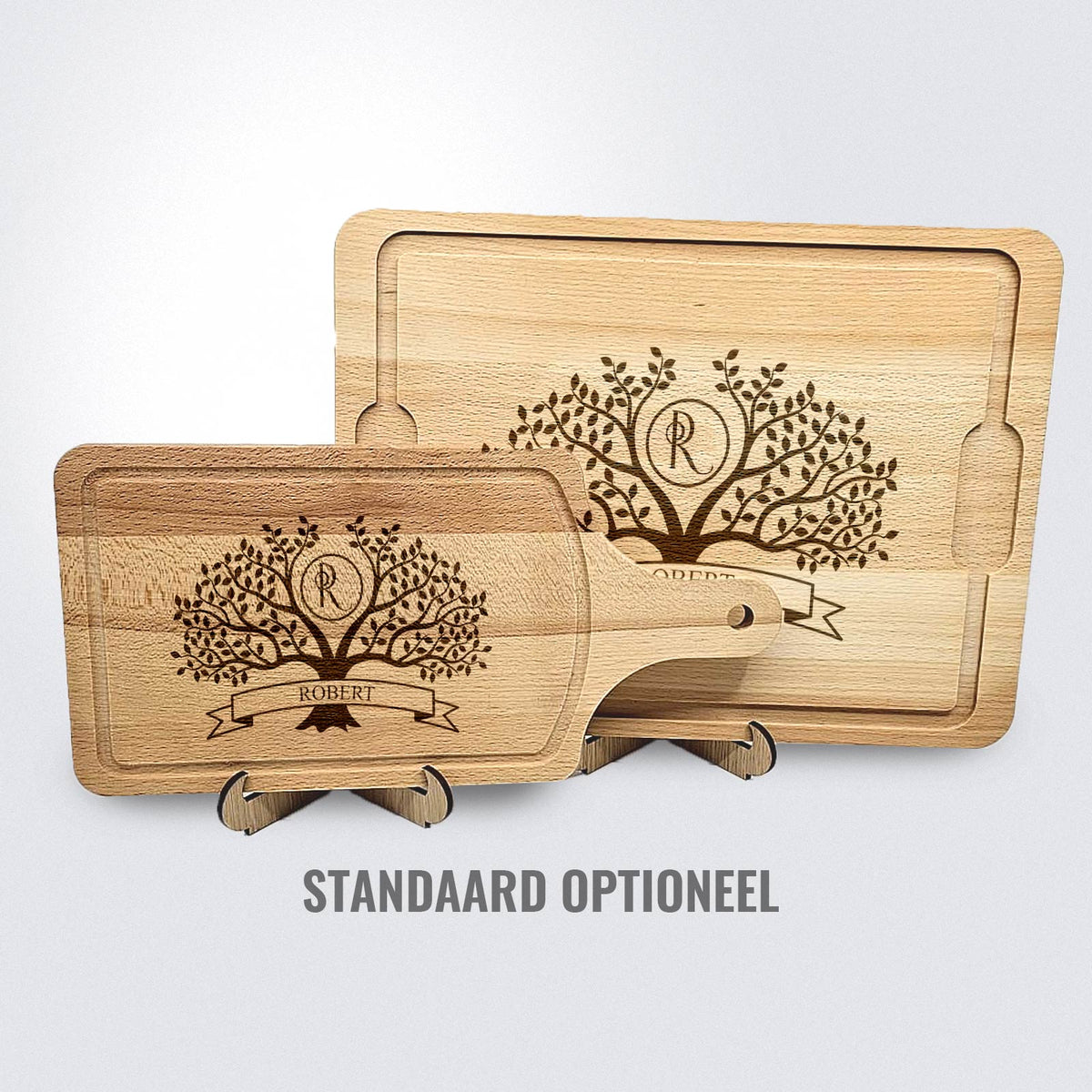 Planche à découper personnalisée avec noms et Initiale