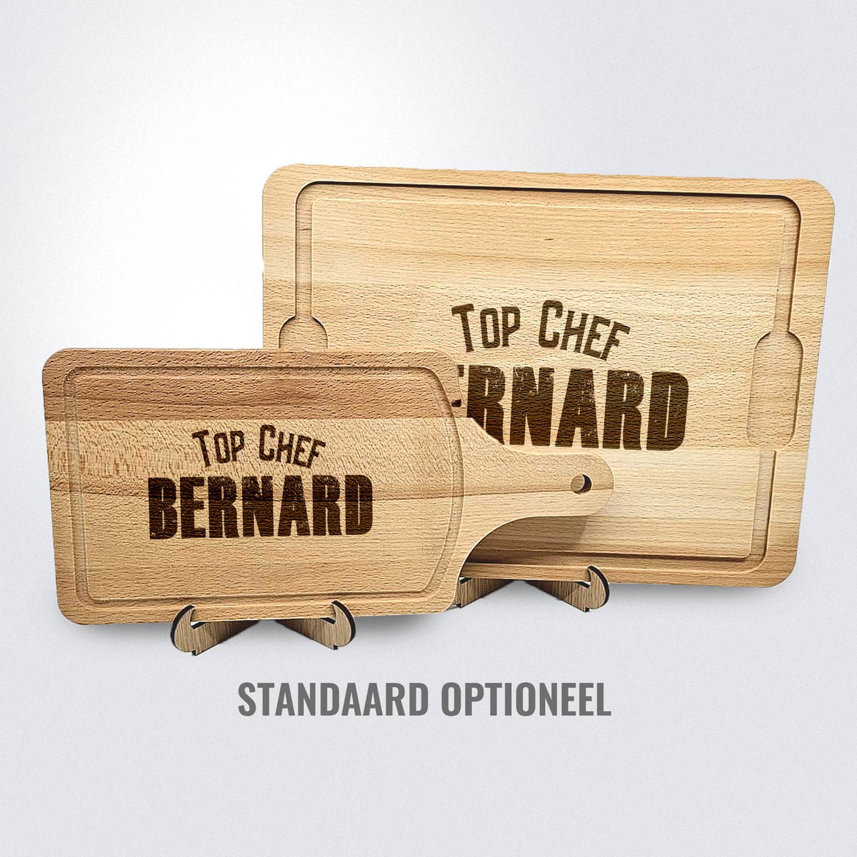 Planche à découper personnalisée avec noms et Initiale