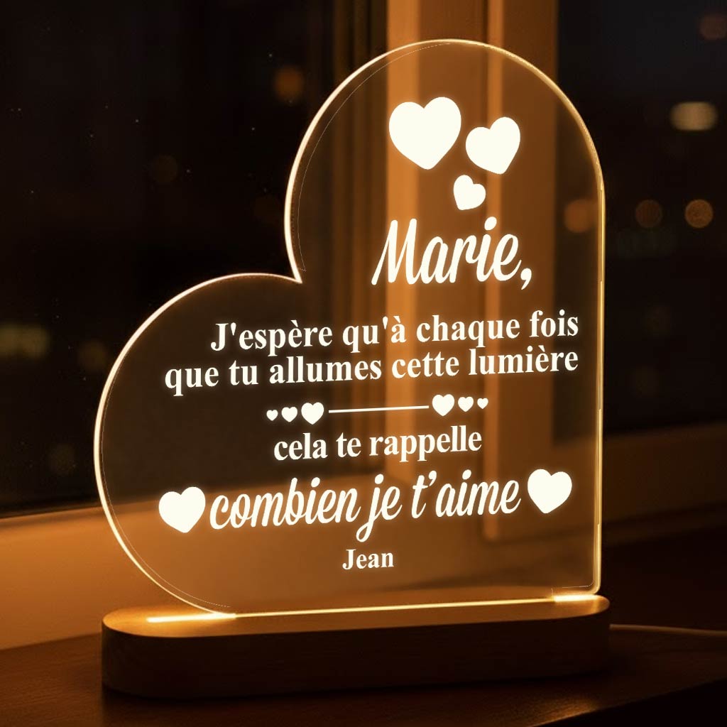 Lampe de rappel pour ton être cher