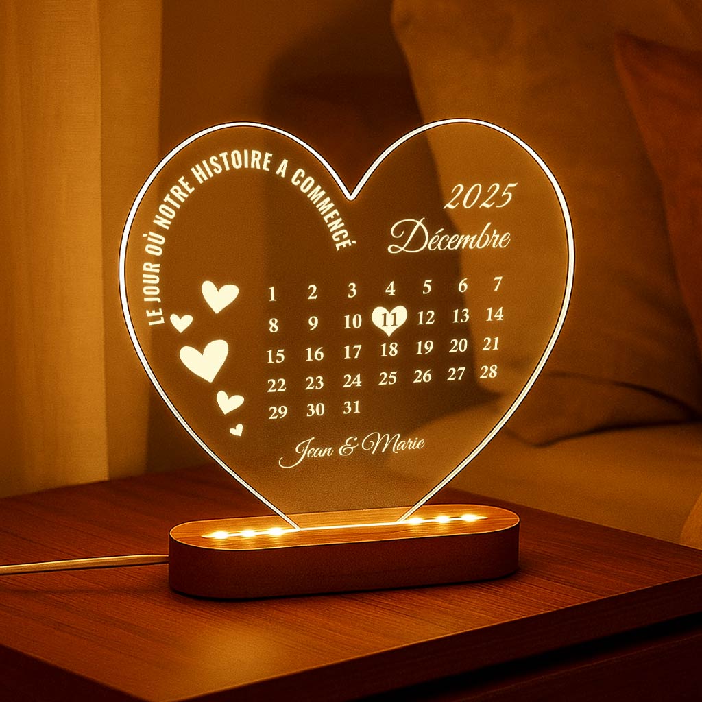 Meilleur Jour du Monde - Lampe décorative cœr