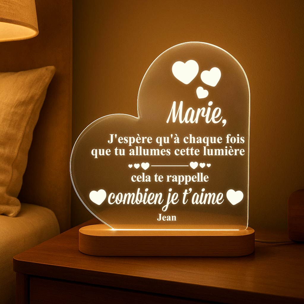 Lampe de rappel pour ton être cher