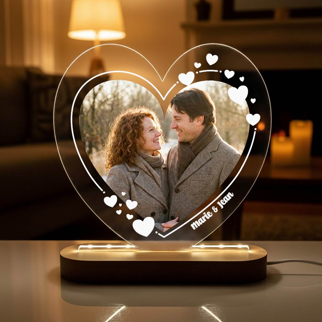 Photo en forme de cœur – lampe LED