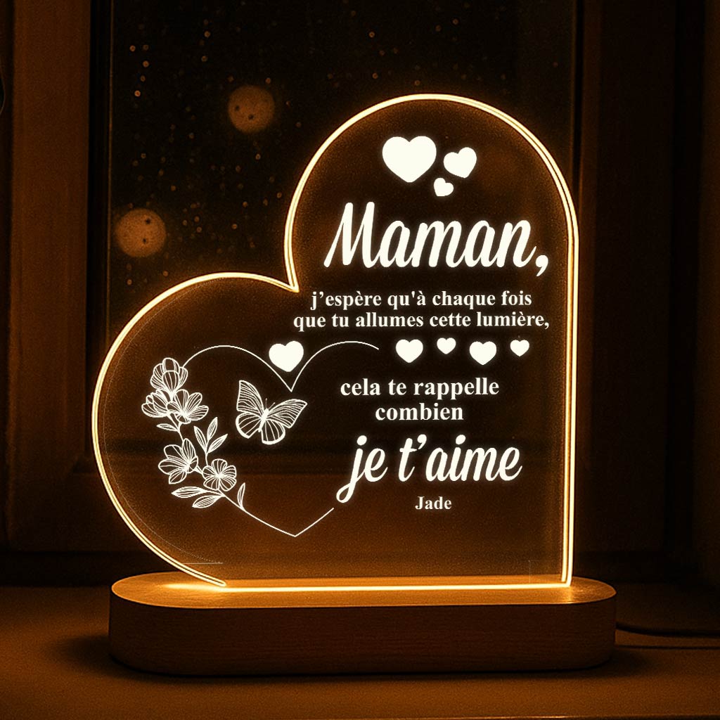 Lampe souvenir pour maman ou mamie