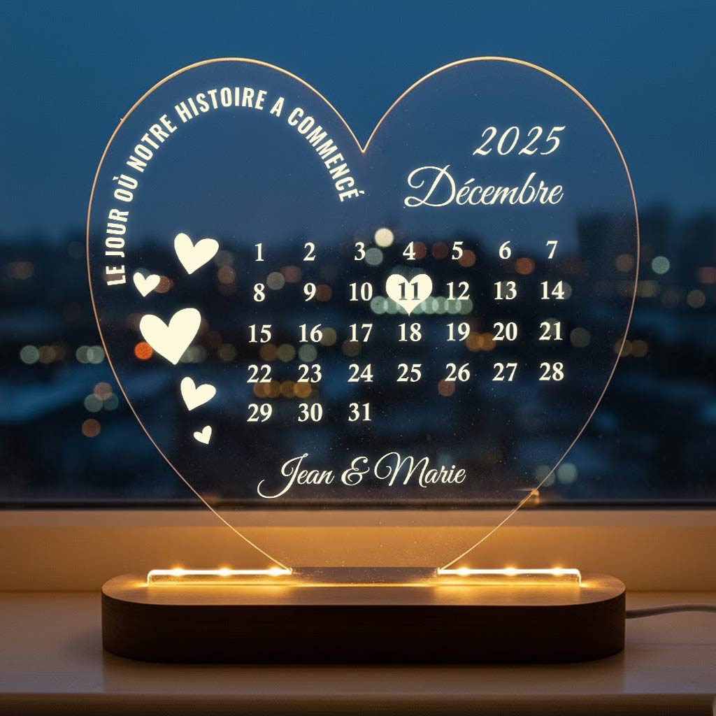 Meilleur Jour du Monde - Lampe décorative cœr