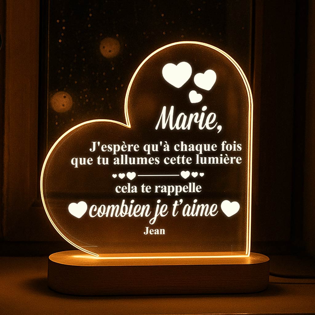 Lampe de rappel pour ton être cher