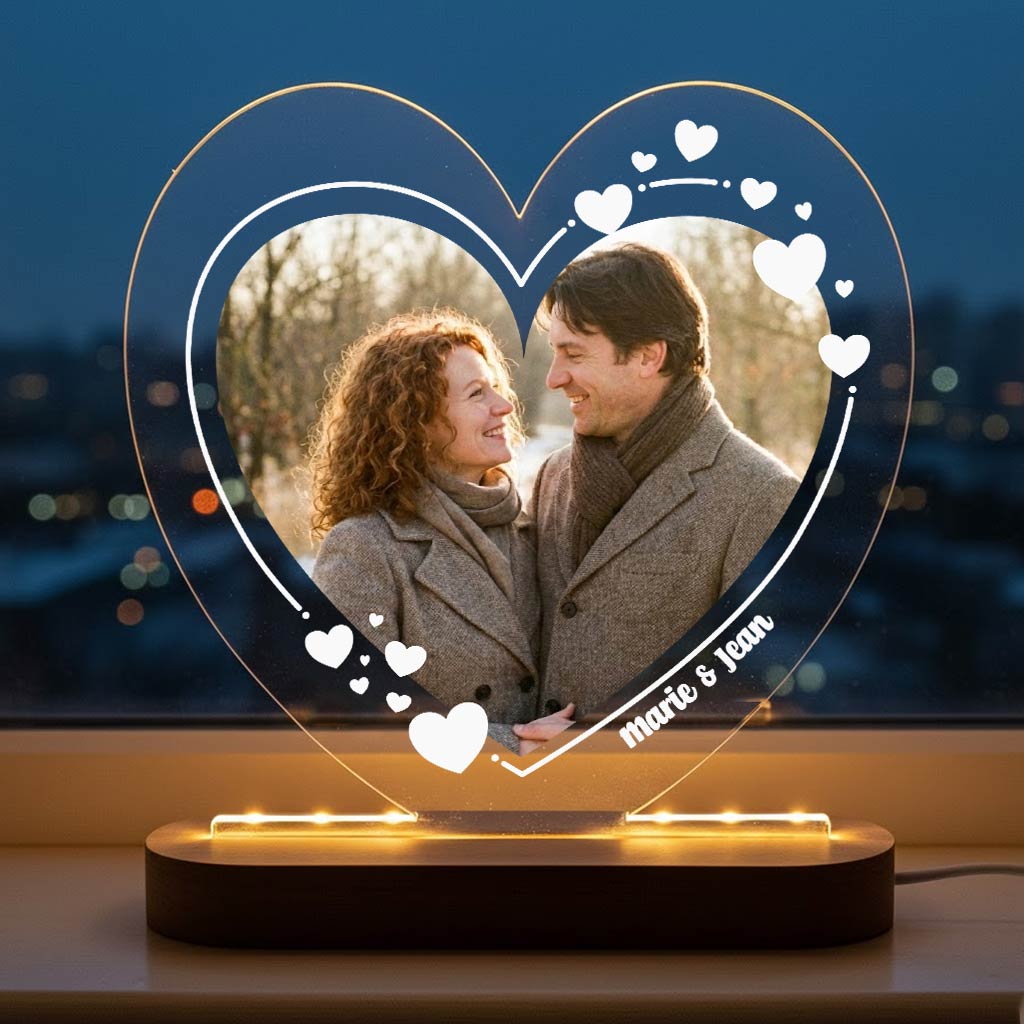Photo en forme de cœur – lampe LED