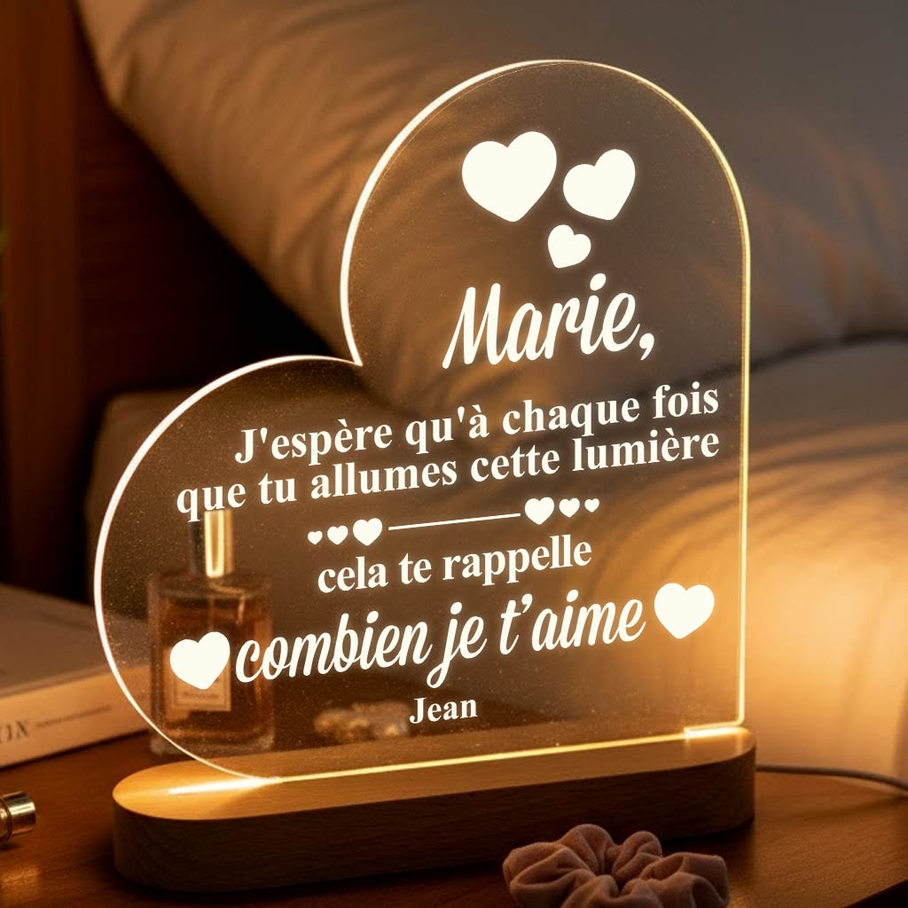 Lampe de rappel pour ton être cher