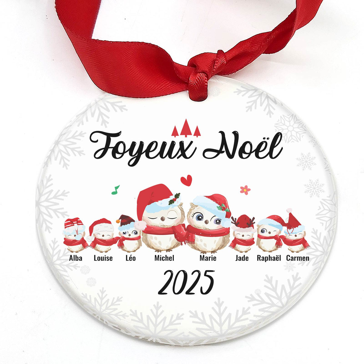 Jolie Famille d&#39;Oiseaux - Décoration en céramique