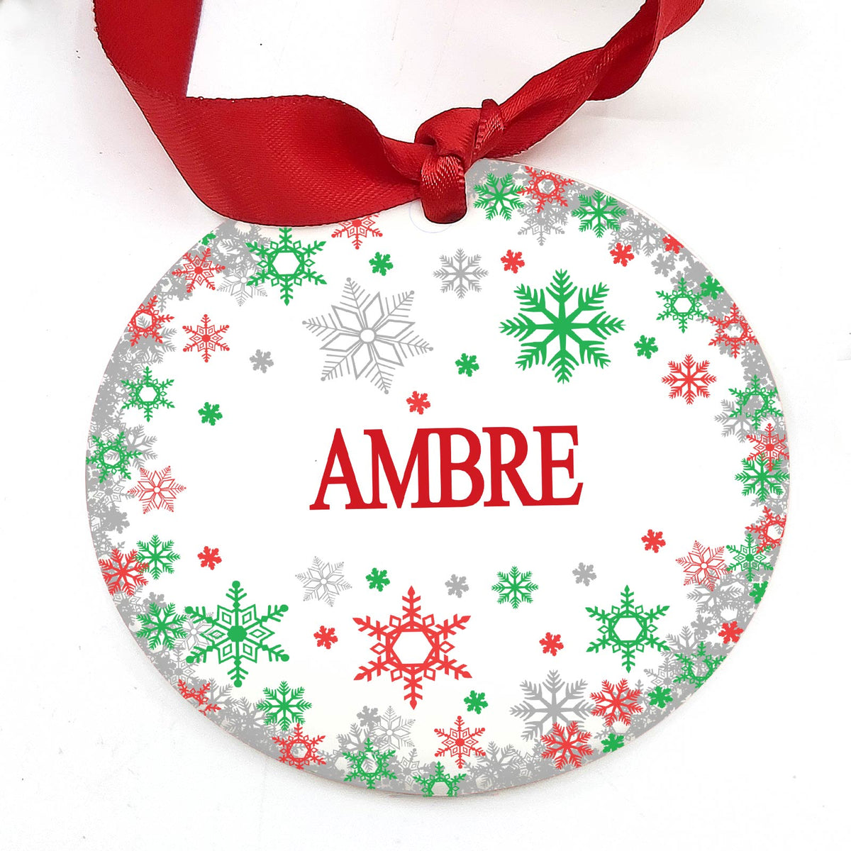 Flocons - Décoration de Noël en céramique personnalisée