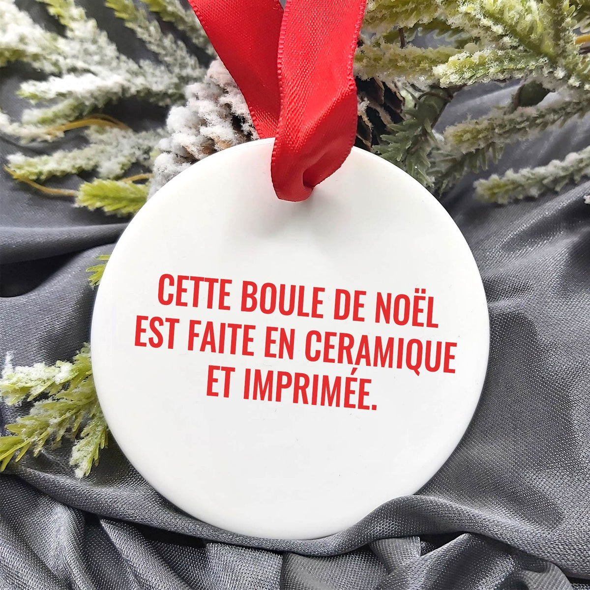 Flocons - Décoration de Noël en céramique personnalisée