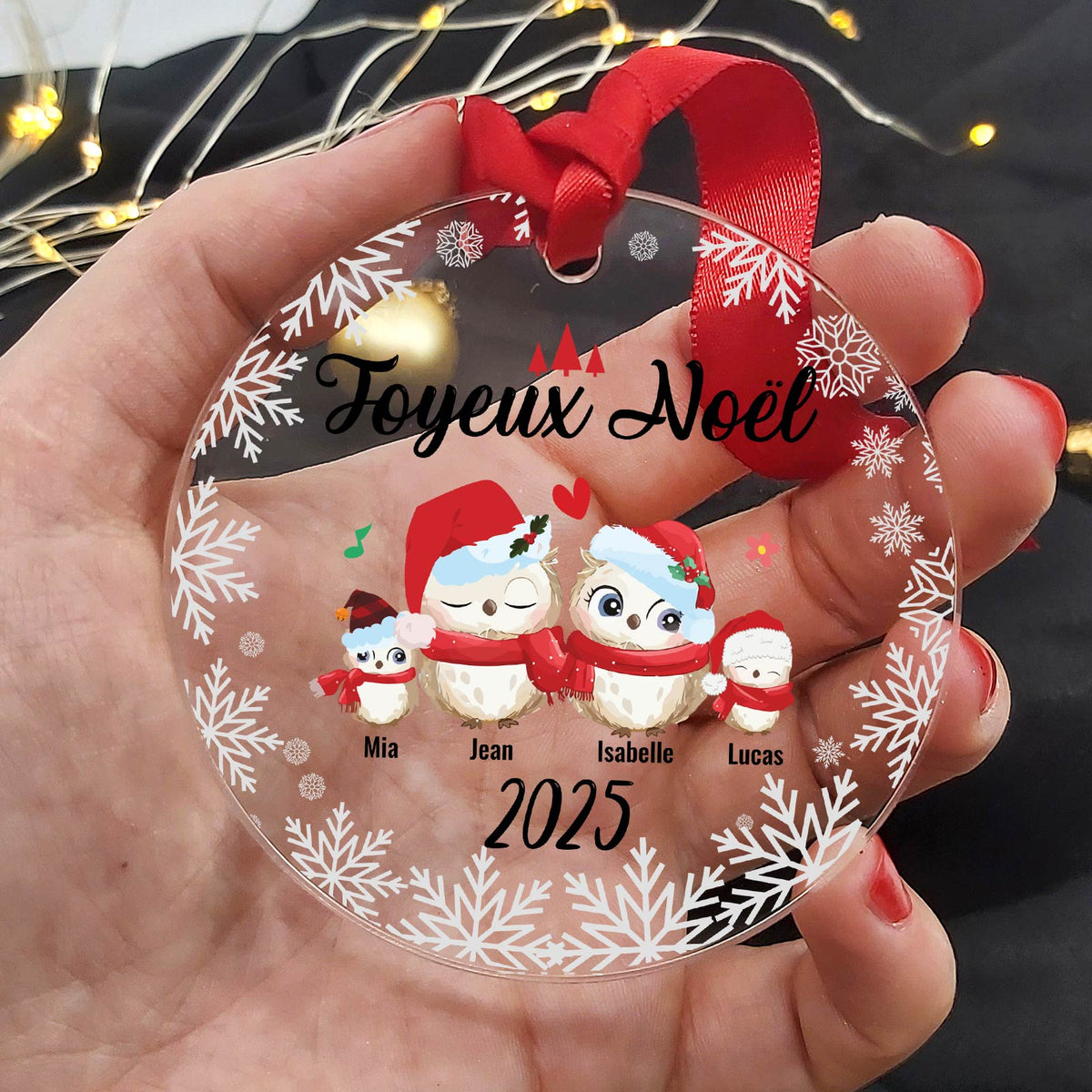 Jolie Famille d&#39;Oiseaux - Décoration en plexiglas