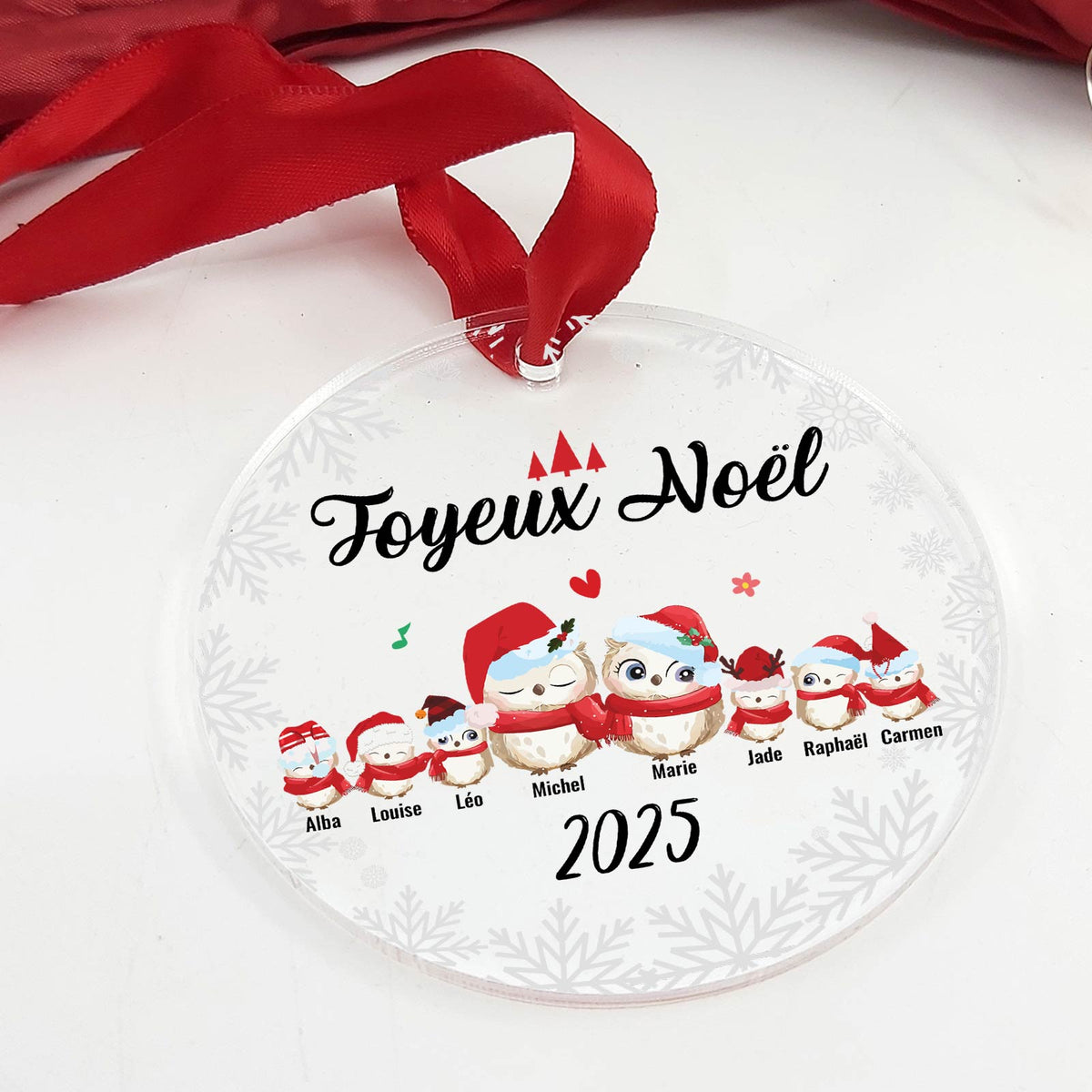 Jolie Famille d&#39;Oiseaux - Décoration en plexiglas