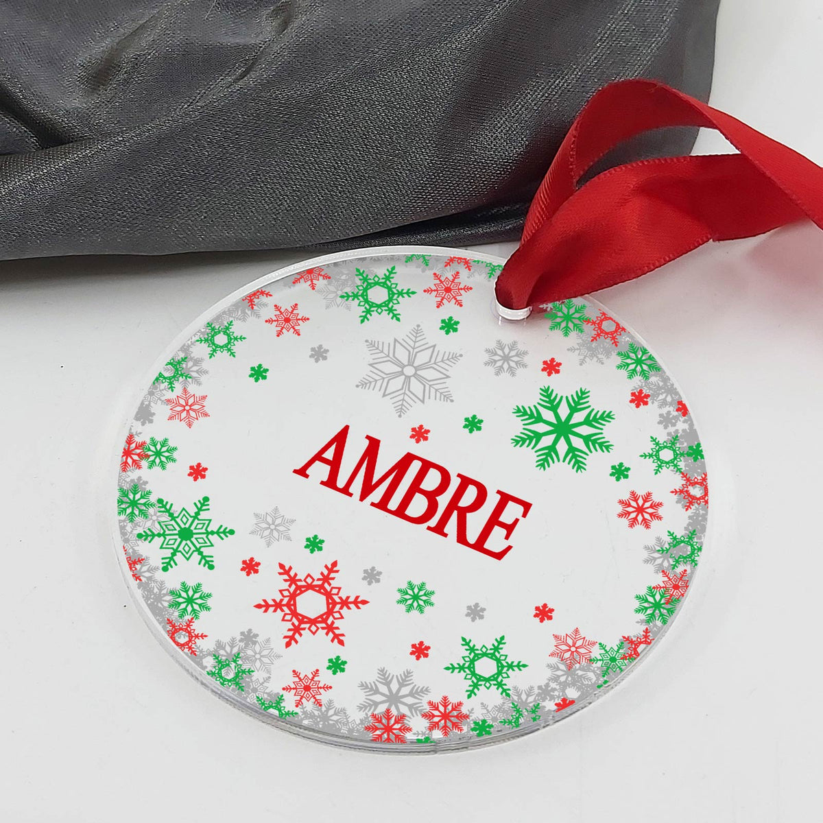 Flocons - Décoration de Noël en plexiglas personnalisée