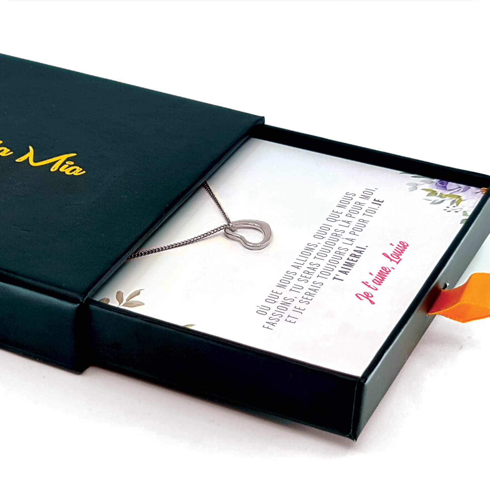 Cadeau pour Sœurs - Collier et Carte avec Message Personnalisé
