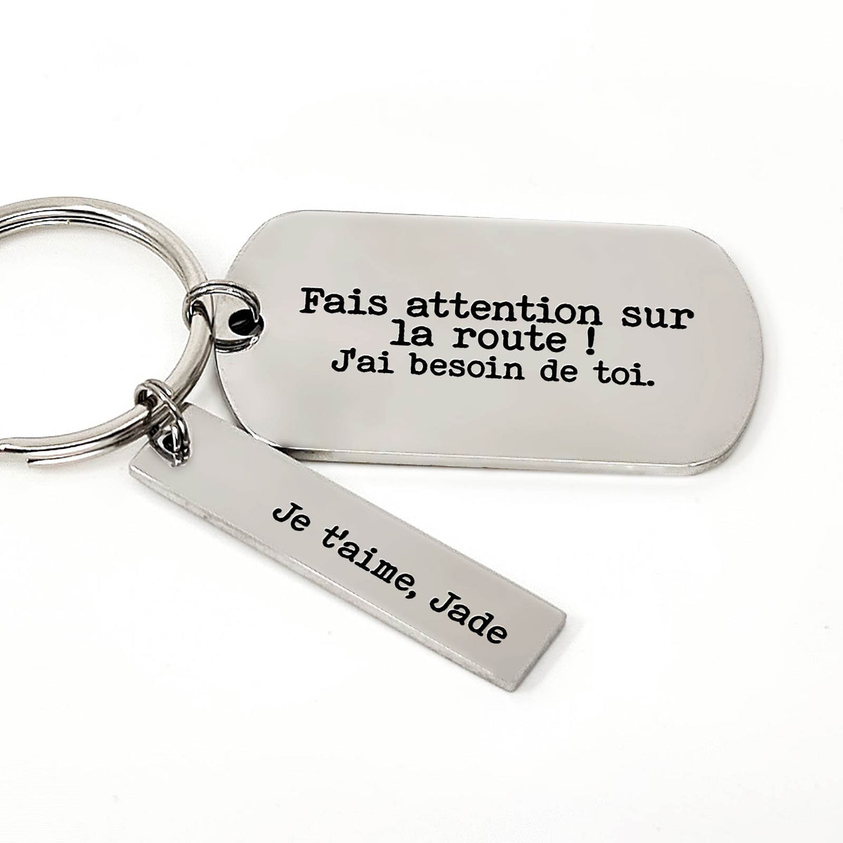 J&#39;ai besoin de toi - Porte-clés Médaille