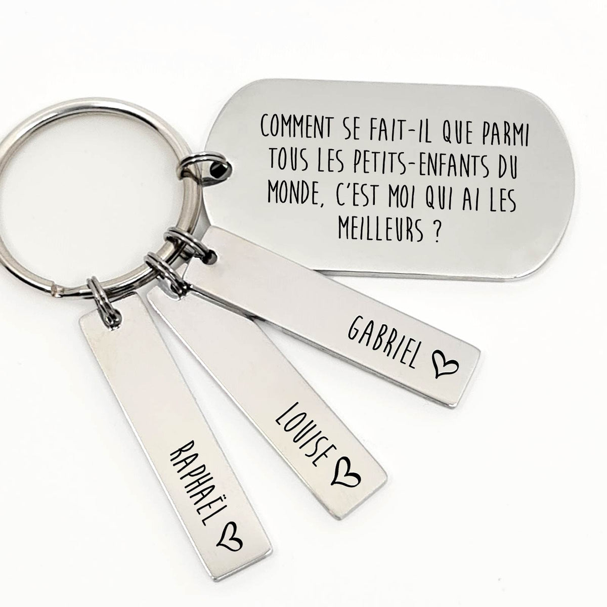 Parmi tous les petits-enfants du monde - Porte-clés Médaille