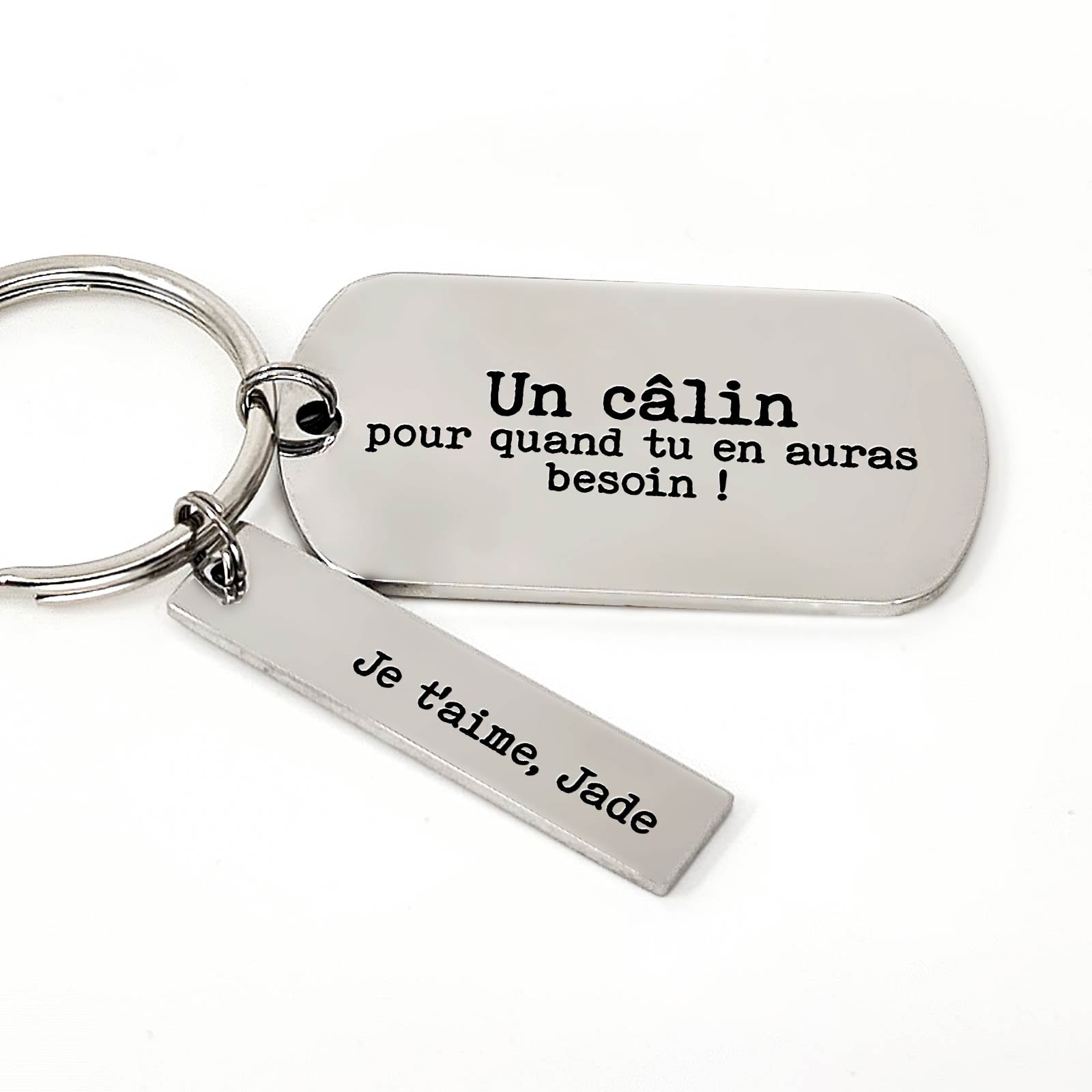 Un câlin pour quand tu en auras besoin - Porte-clés Médaille