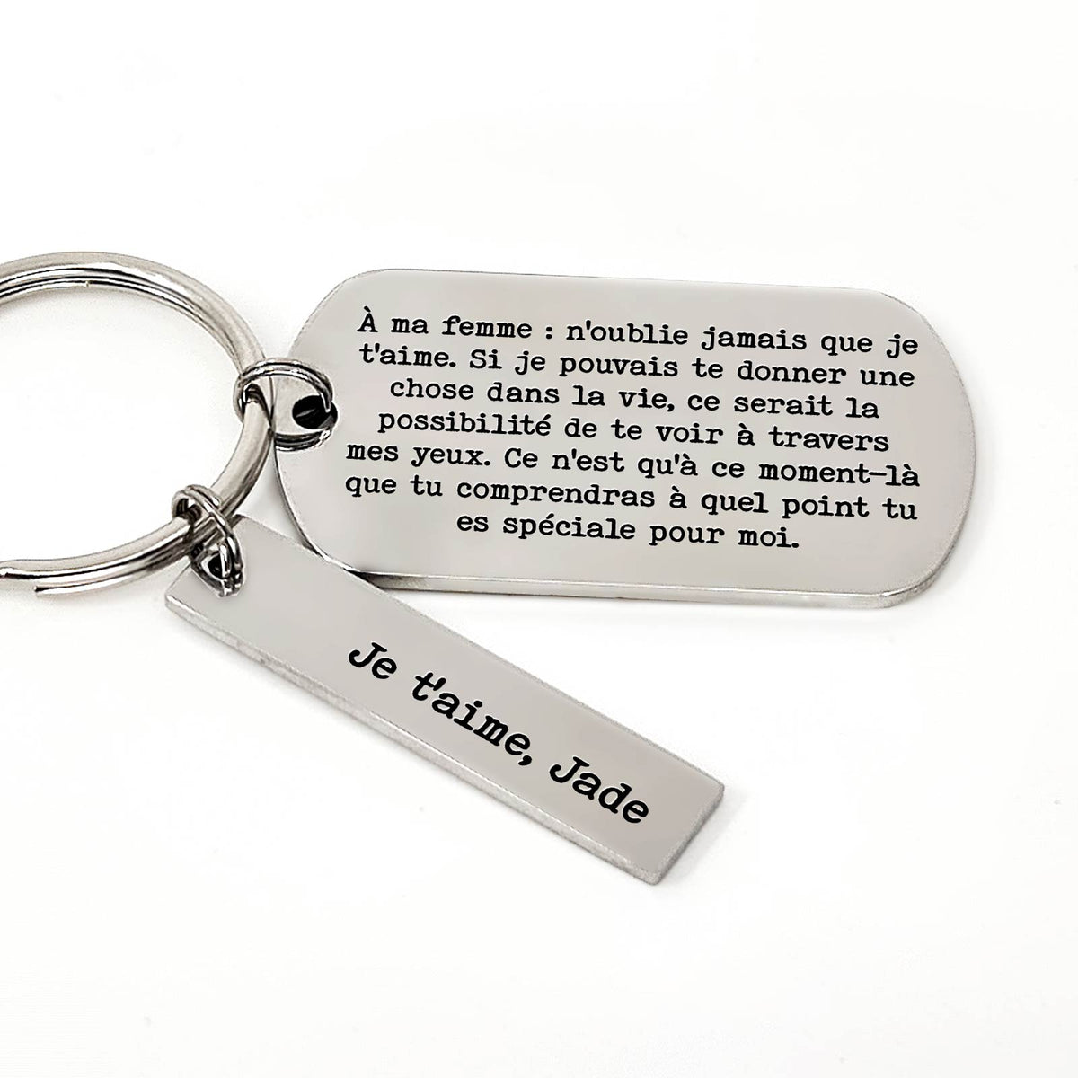 N&#39;oublie jamais que je t&#39;aime -  Porte-clés Médaille