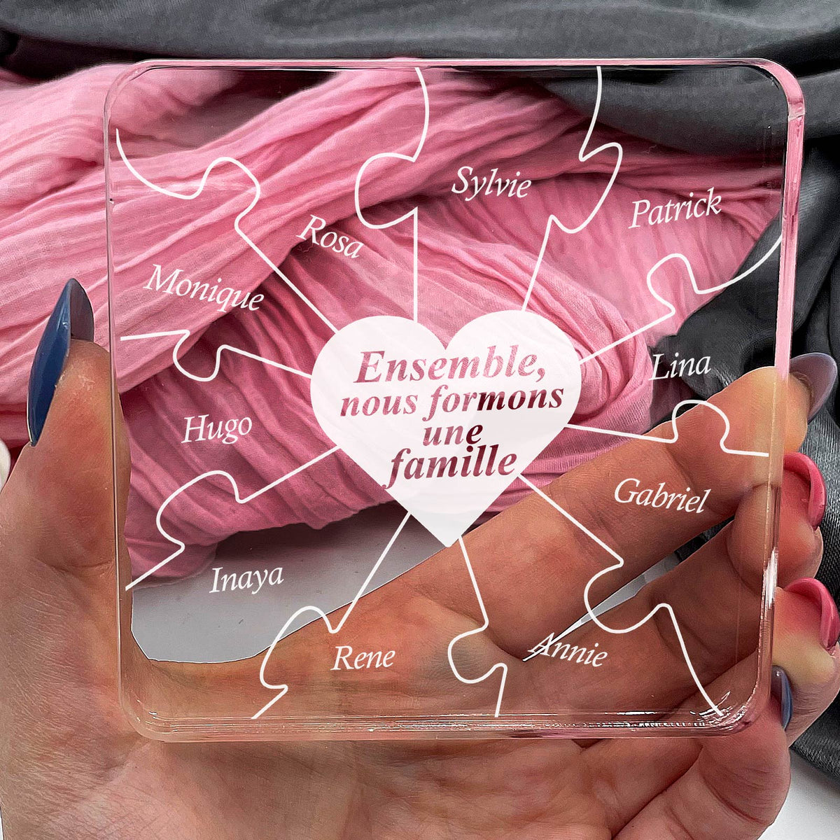 Ensemble Nous Formons une Famille - Plaque en Plexiglas