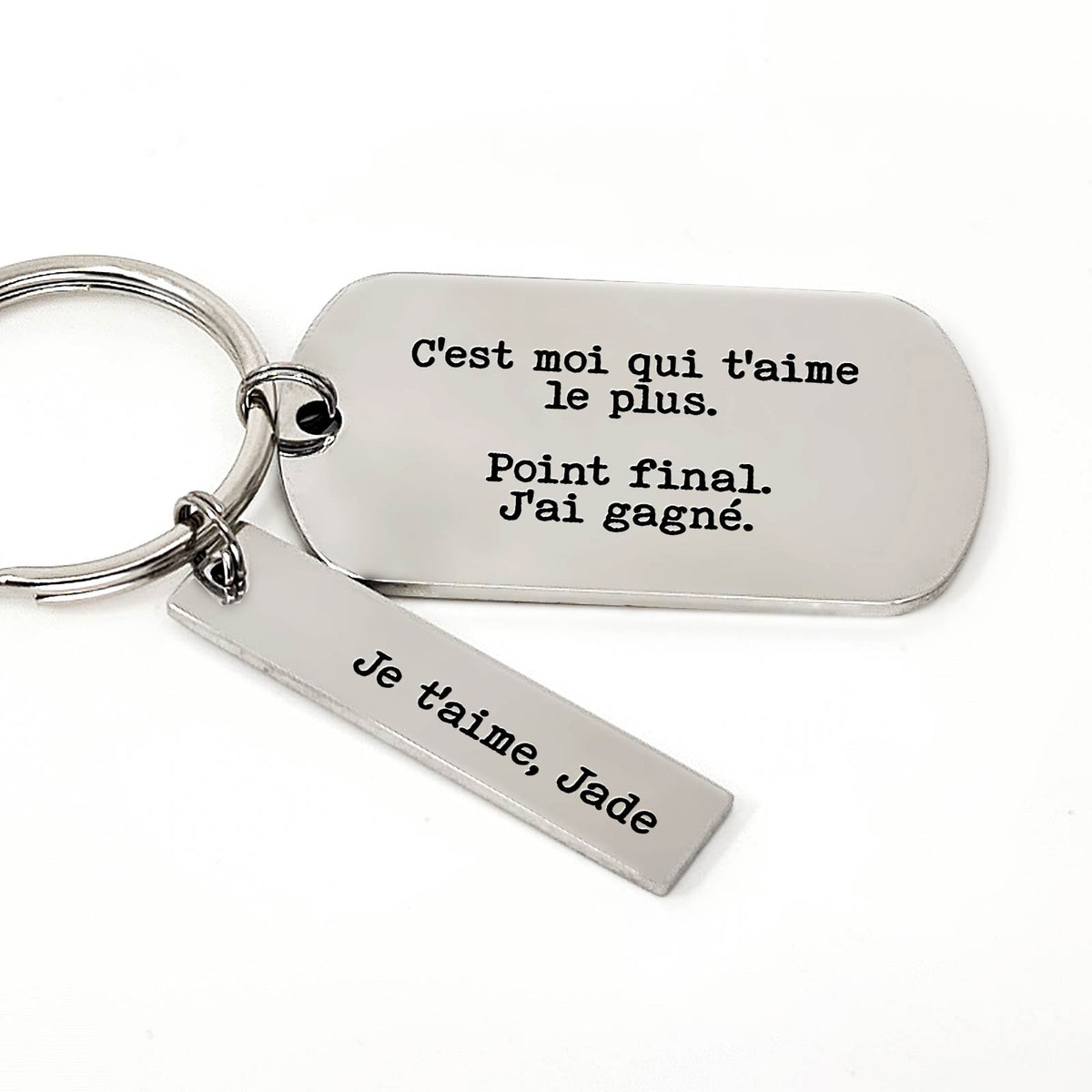 C&#39;est Moi Qui T&#39;aime Le Plus - Porte-clés Médaille