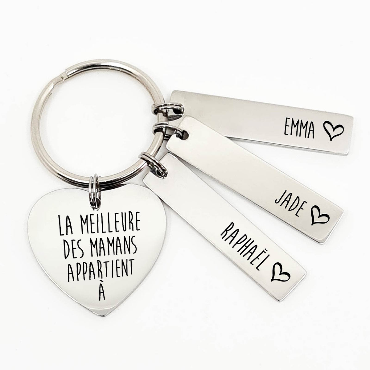 La meilleure des mamans appartient à - Porte-clés Cœur