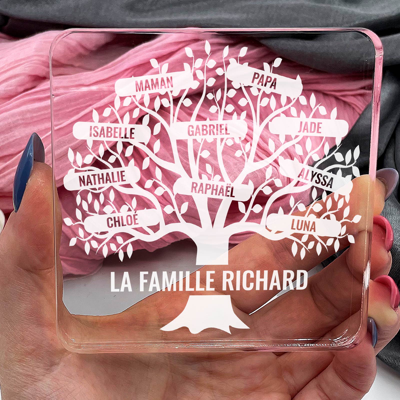 Arbre Généaologique - Plaque en Plexiglas