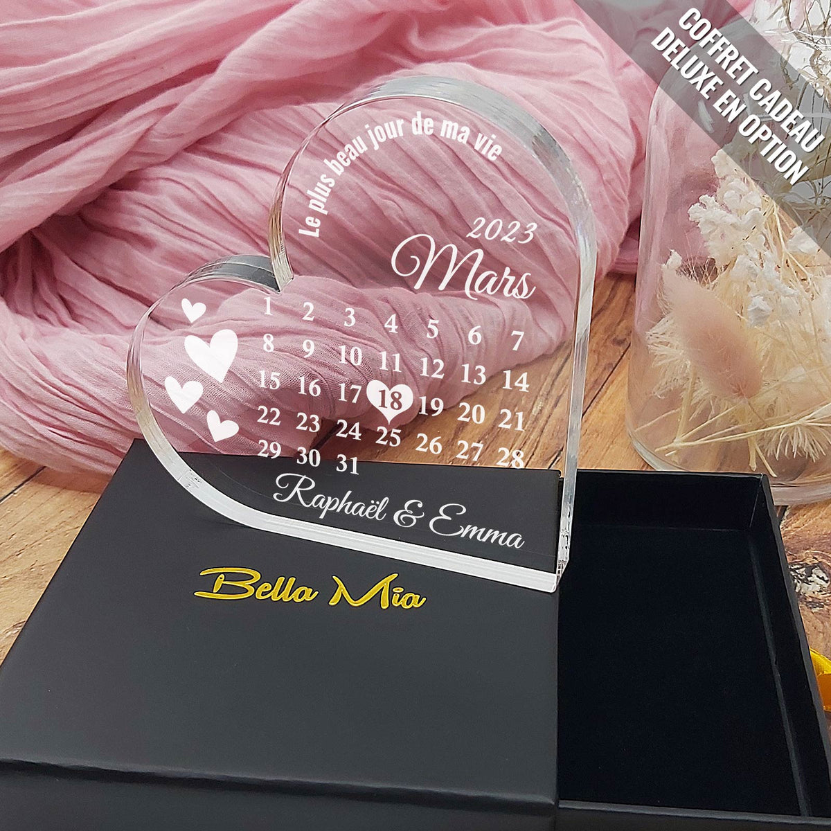 Meilleur Jour du Monde - Cœur en plexiglas