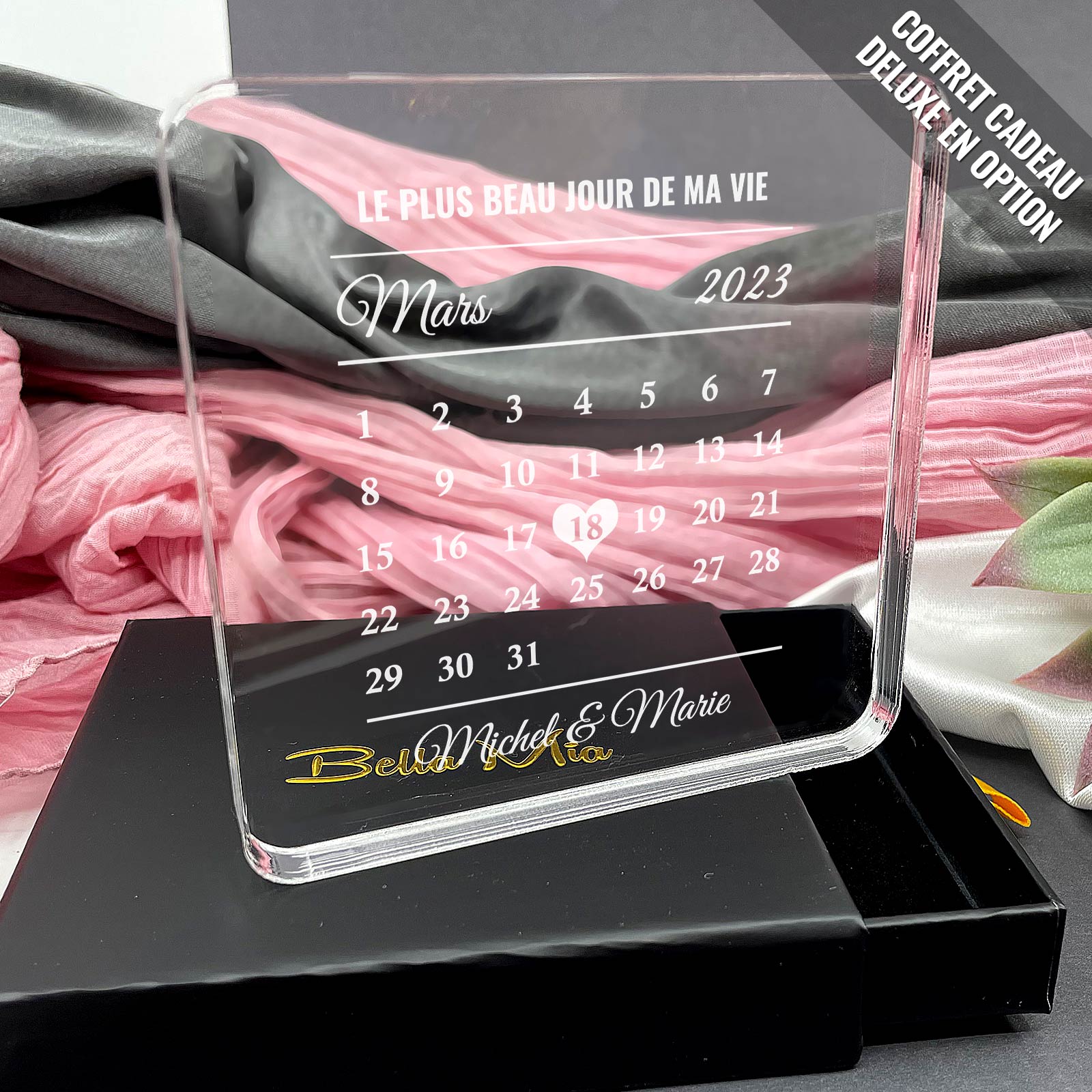 Le plus beau jour de ma vie - Plaque en Plexiglas