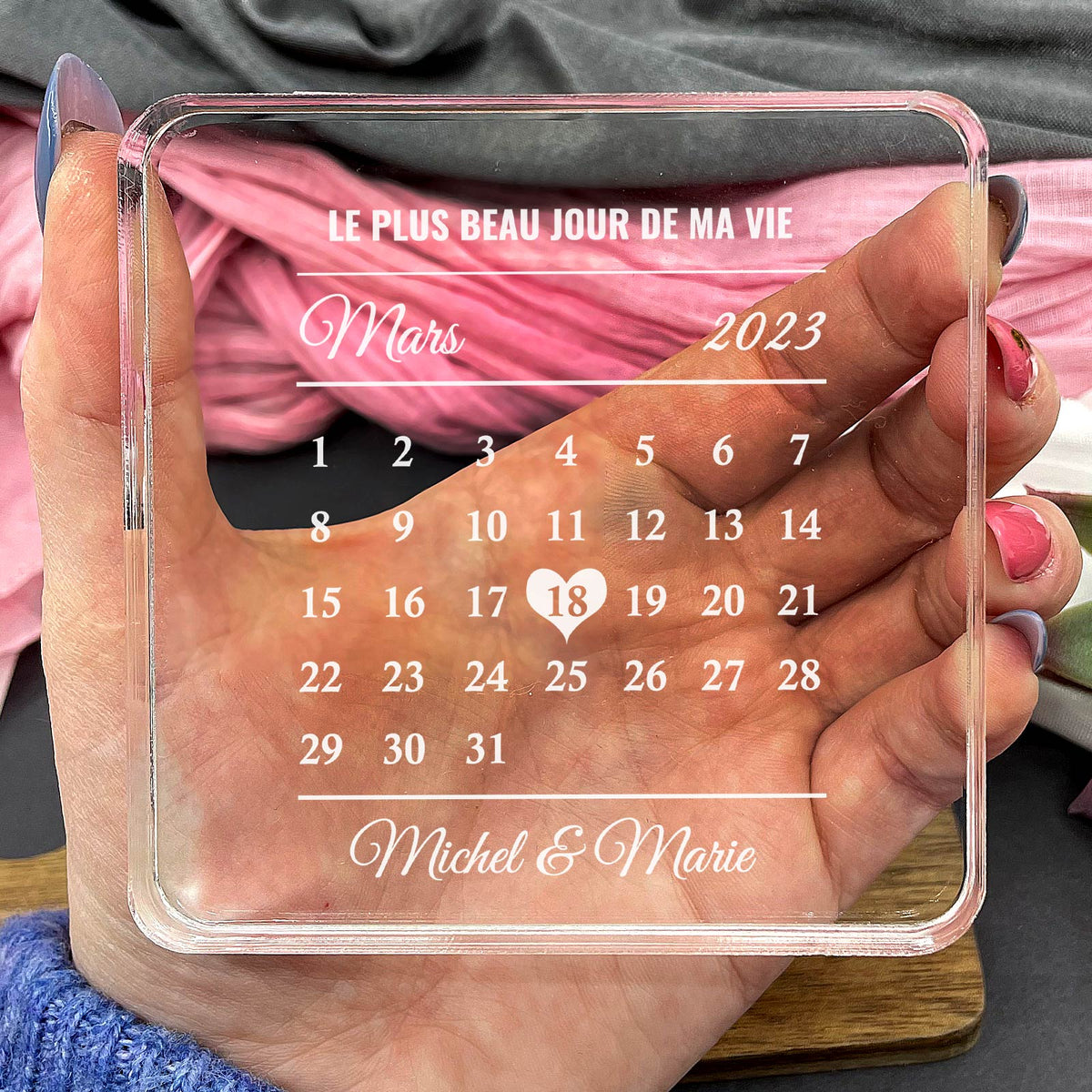 Le plus beau jour de ma vie - Plaque en Plexiglas