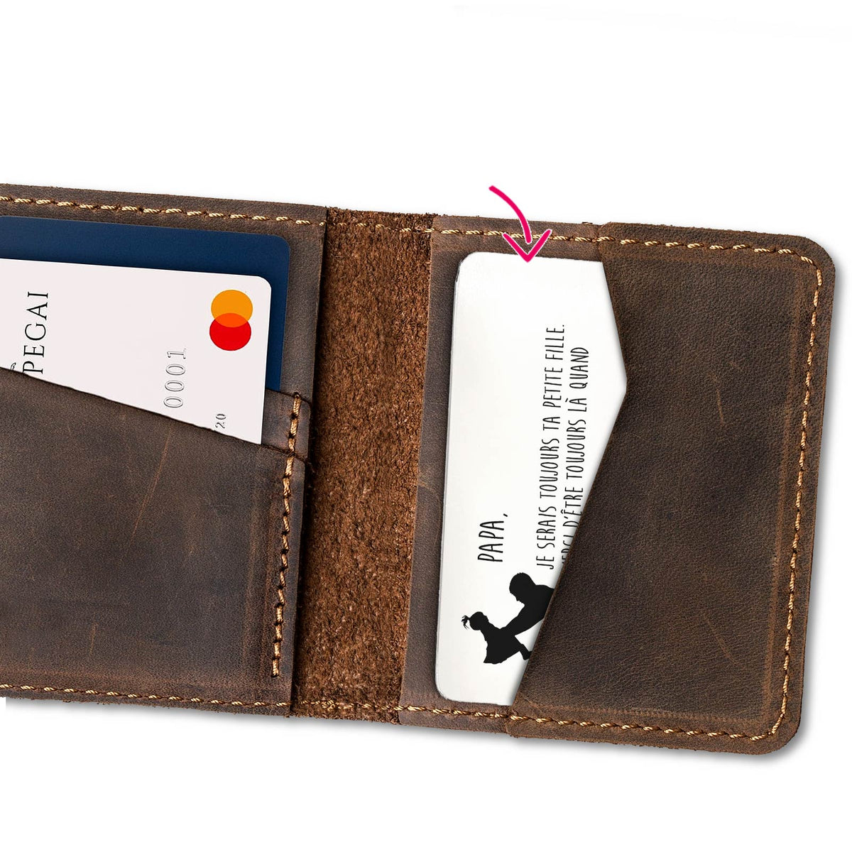 Papa, je serais toujours ta petite fille - Carte de Portefeuille