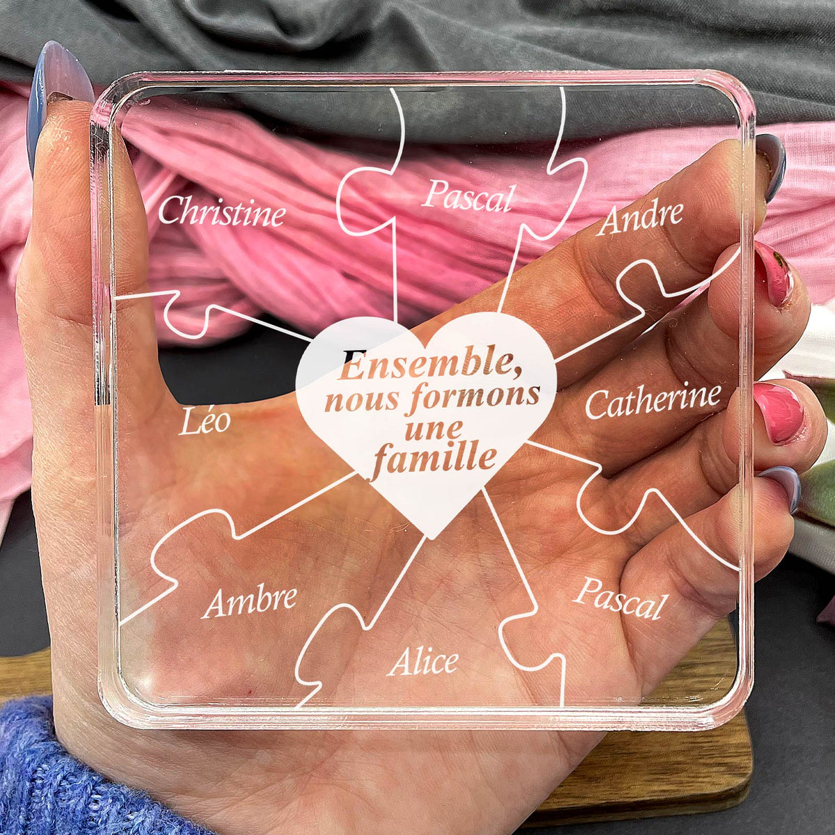 Ensemble Nous Formons une Famille - Plaque en Plexiglas