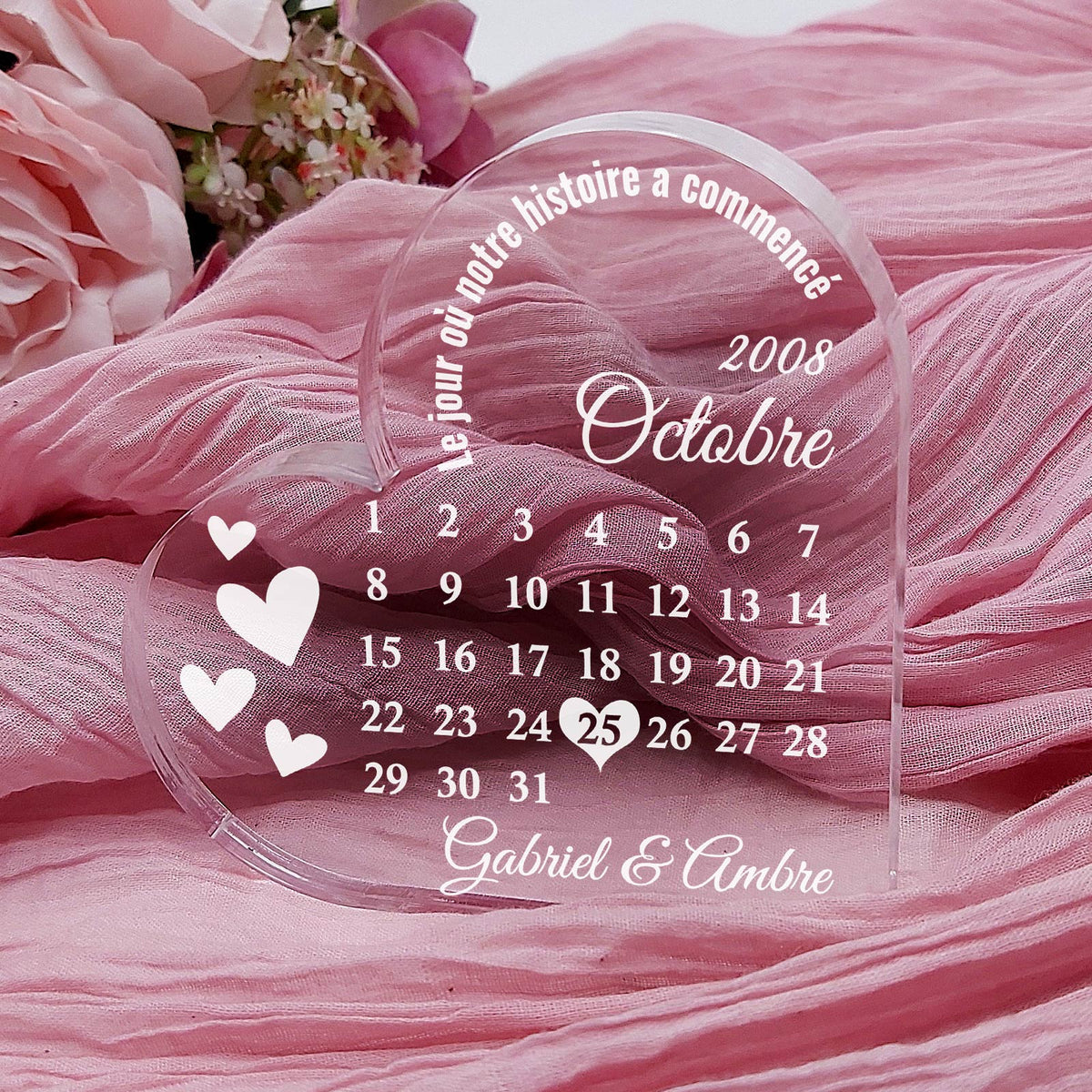 Meilleur Jour du Monde - Cœur en plexiglas