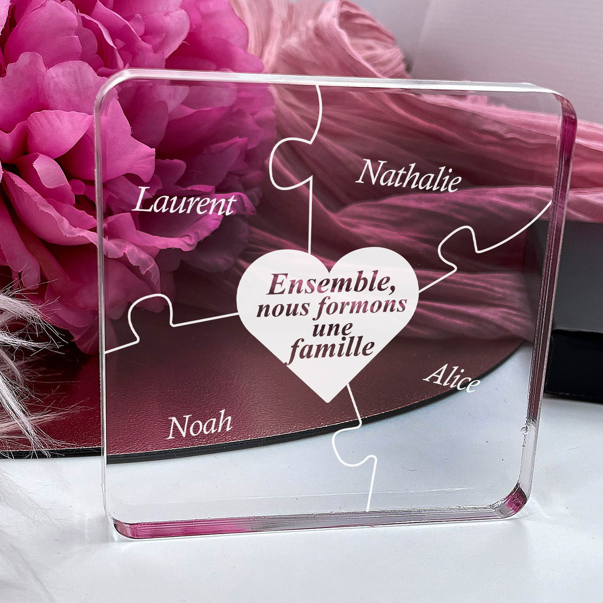 Ensemble Nous Formons une Famille - Plaque en Plexiglas