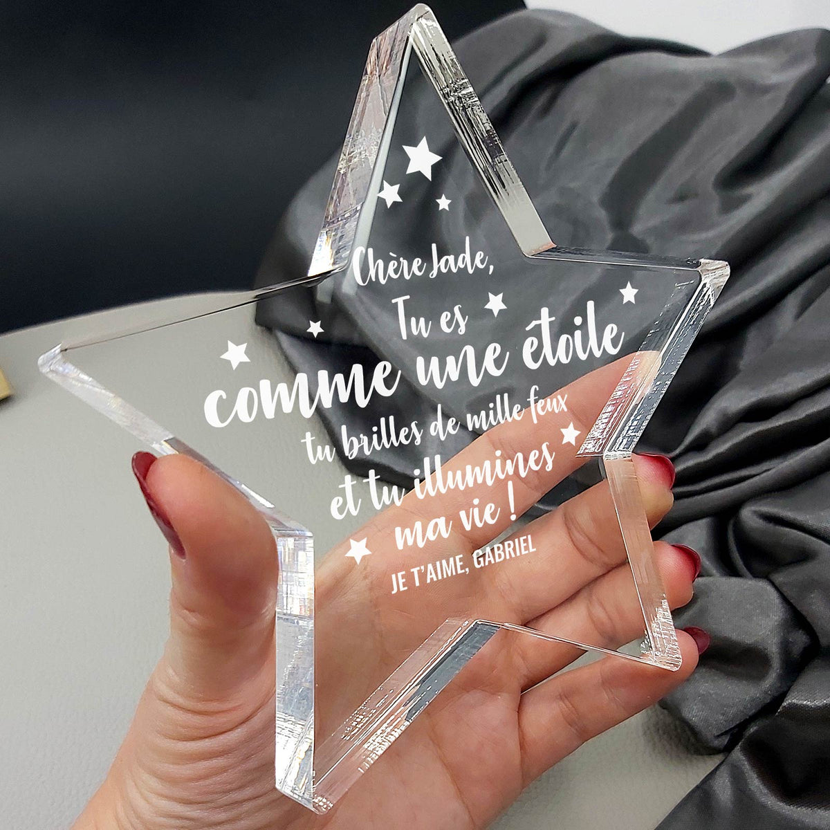 Tu es comme une étoile - Étoile en plexiglas
