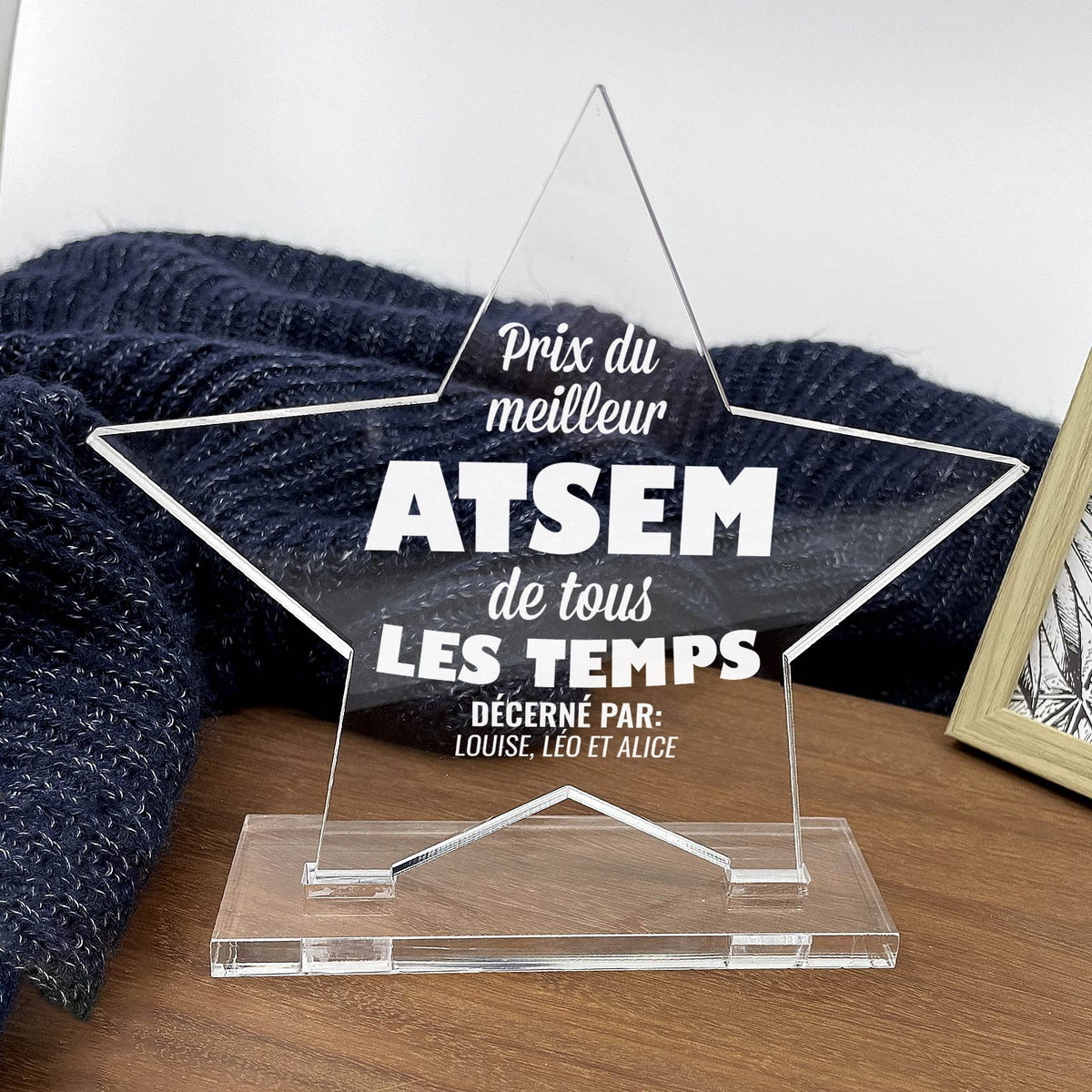 Prix Personnalisé pour Enseignants - Cadeau de Fin d&#39;Année pour Enseignants homme