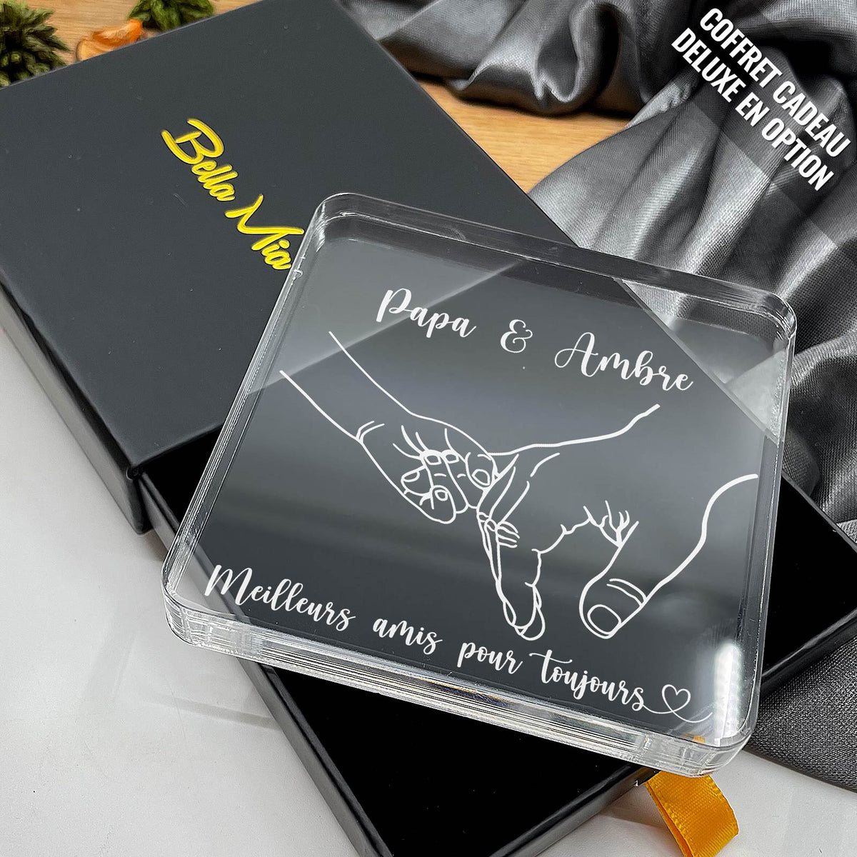 Papa meilleurs amis pour la vie - Plaque en Plexiglas