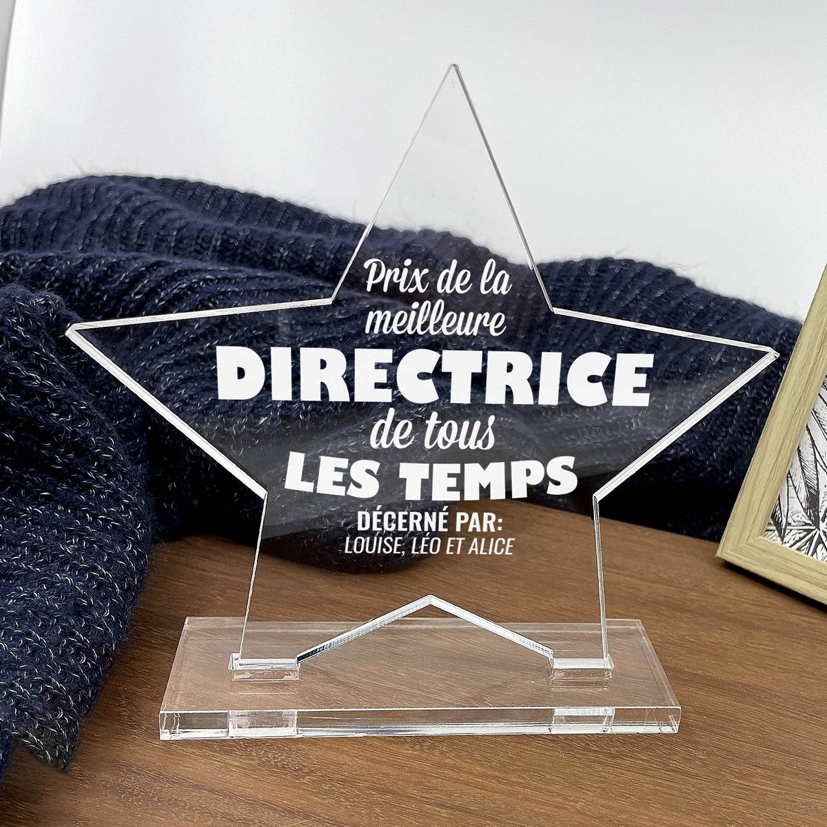 Prix Personnalisé pour Enseignants - Cadeau de Fin d&#39;Année pour Enseignants femme