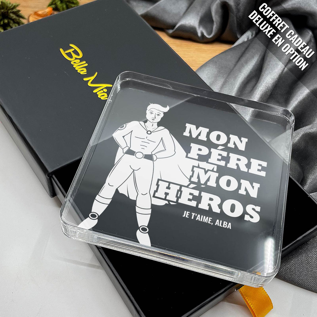 Mon père mon héros - Plaque en Plexiglas