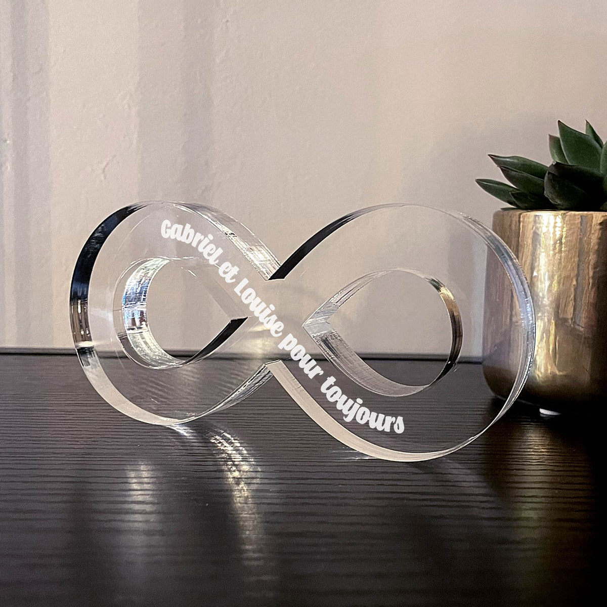 Signe de l&#39;Infini avec votre Propre Texte