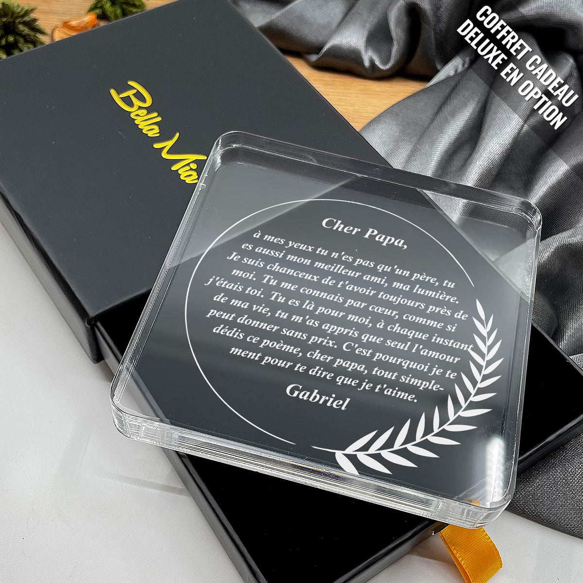 Cher papa, à mes yeux tu n&#39;es pas qu&#39;un père - Plaque en Plexiglas