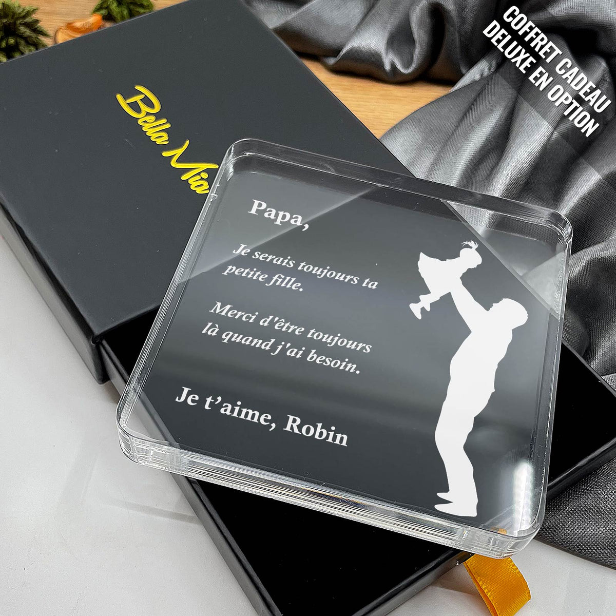 Papa, je serais toujours ta petite fille - Plaque en Plexiglas