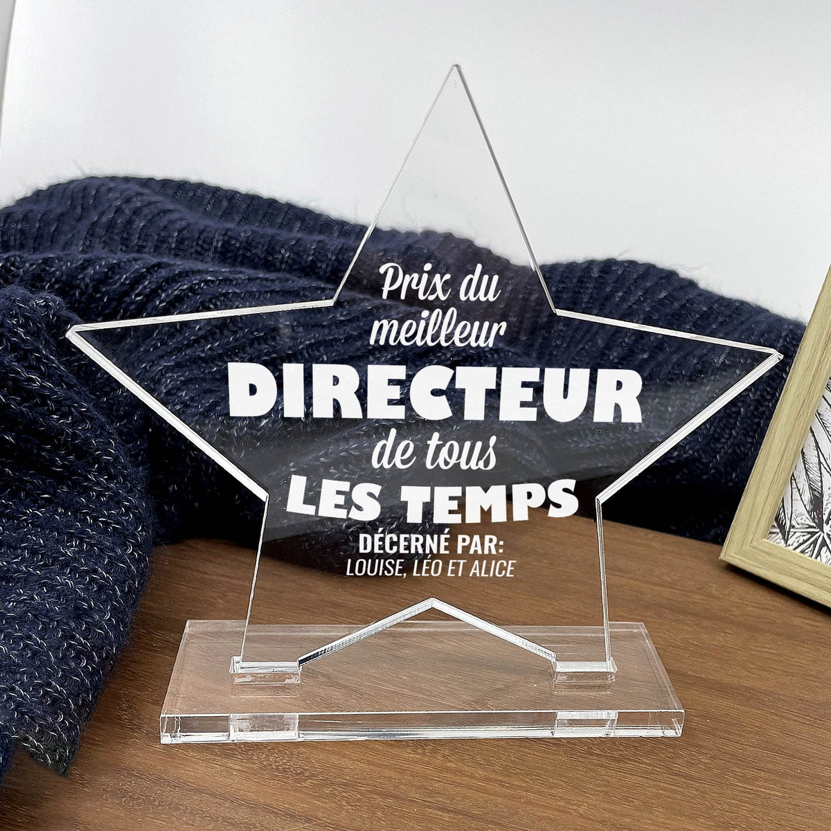 Prix Personnalisé pour Enseignants - Cadeau de Fin d&#39;Année pour Enseignants homme