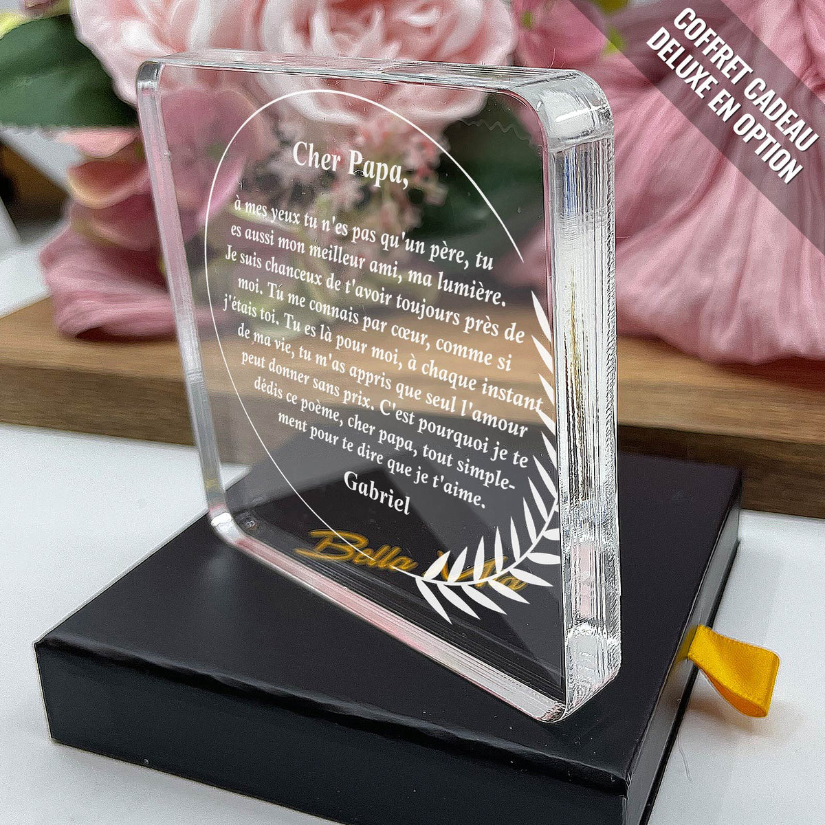 Cher papa, à mes yeux tu n&#39;es pas qu&#39;un père - Plaque en Plexiglas