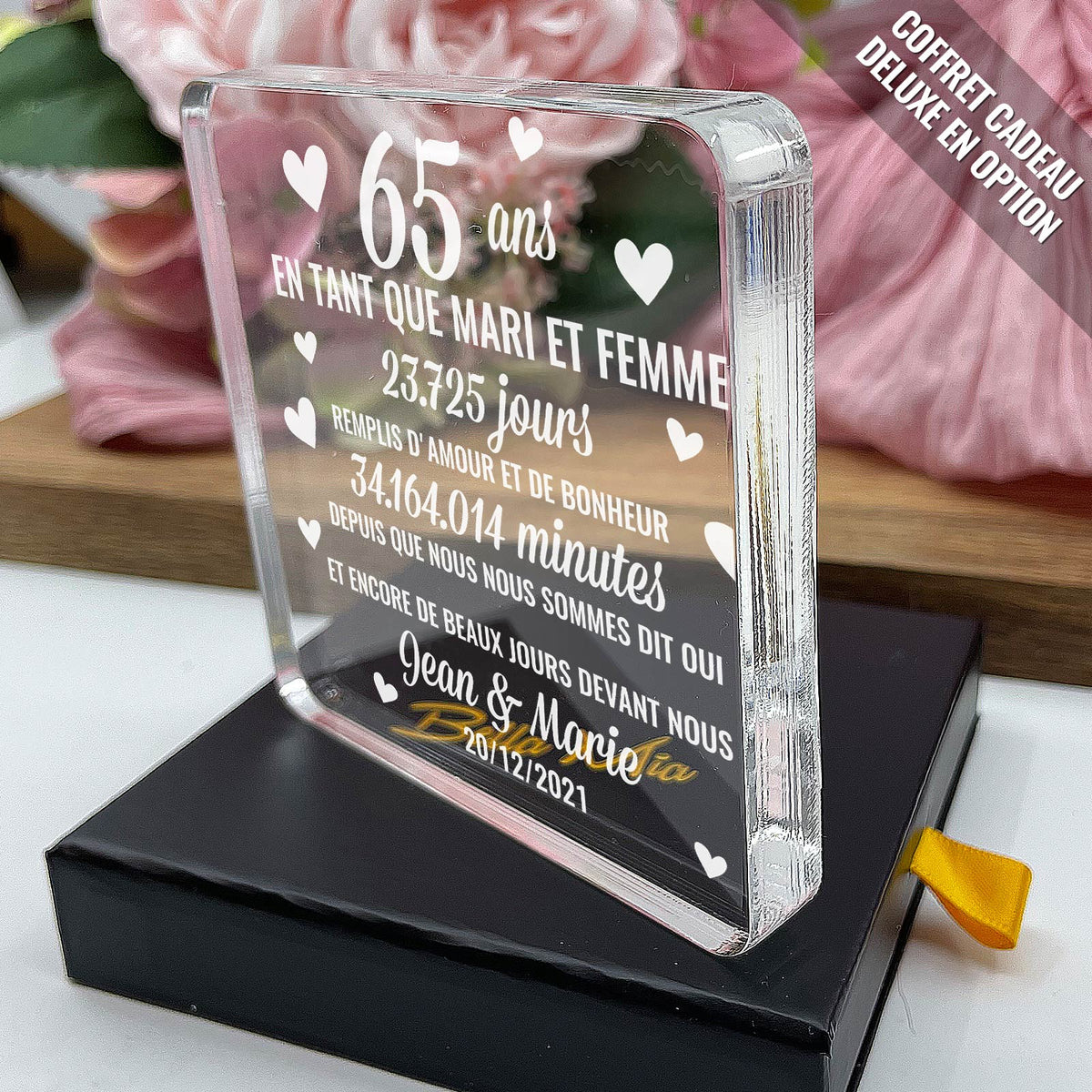 ... an(s) en tant que mari et femme - Plaque en Plexiglas